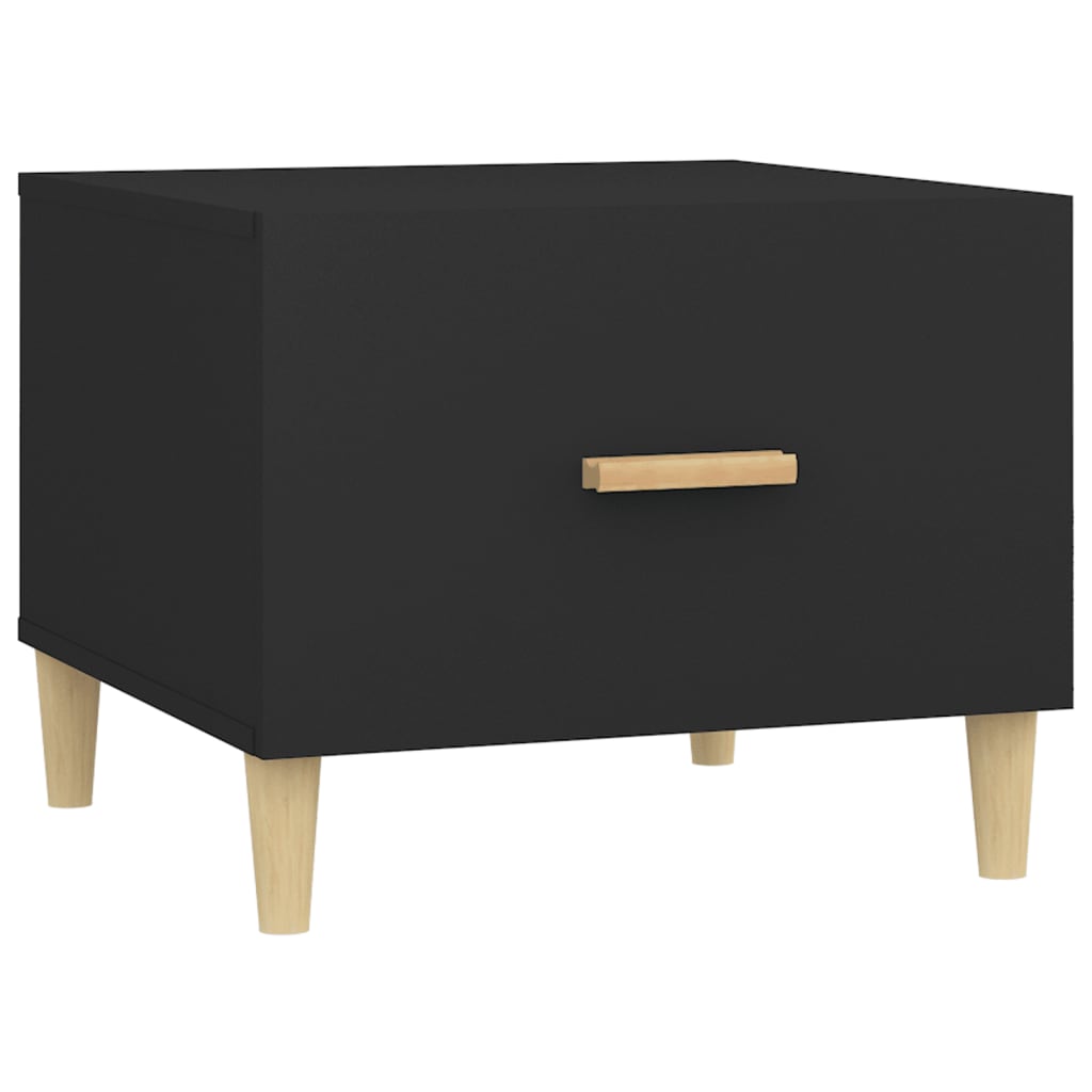 Tavolino da Salotto Nero 50x50x40 cm in Legno Multistrato | homemem39