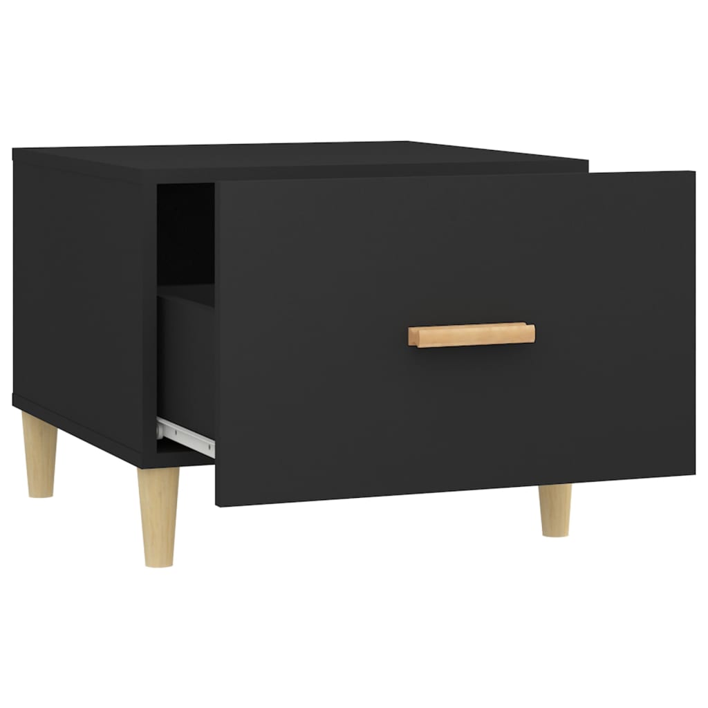 Tavolino da Salotto Nero 50x50x40 cm in Legno Multistrato | homemem39