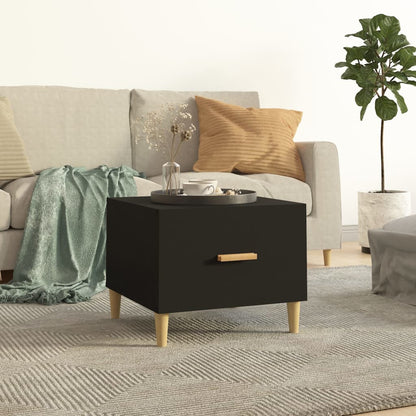 Tavolino da Salotto Nero 50x50x40 cm in Legno Multistrato | homemem39