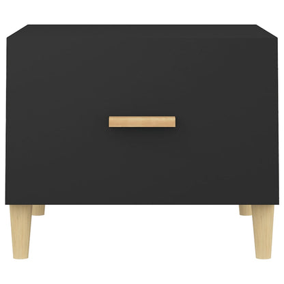 Tavolini da Salotto 2 pz Neri 50x50x40 cm in Legno Multistrato | homemem39