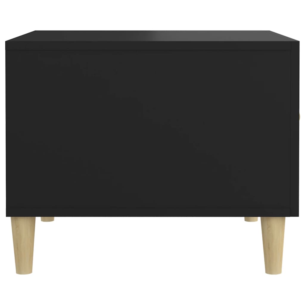 Tavolini da Salotto 2 pz Neri 50x50x40 cm in Legno Multistrato | homemem39