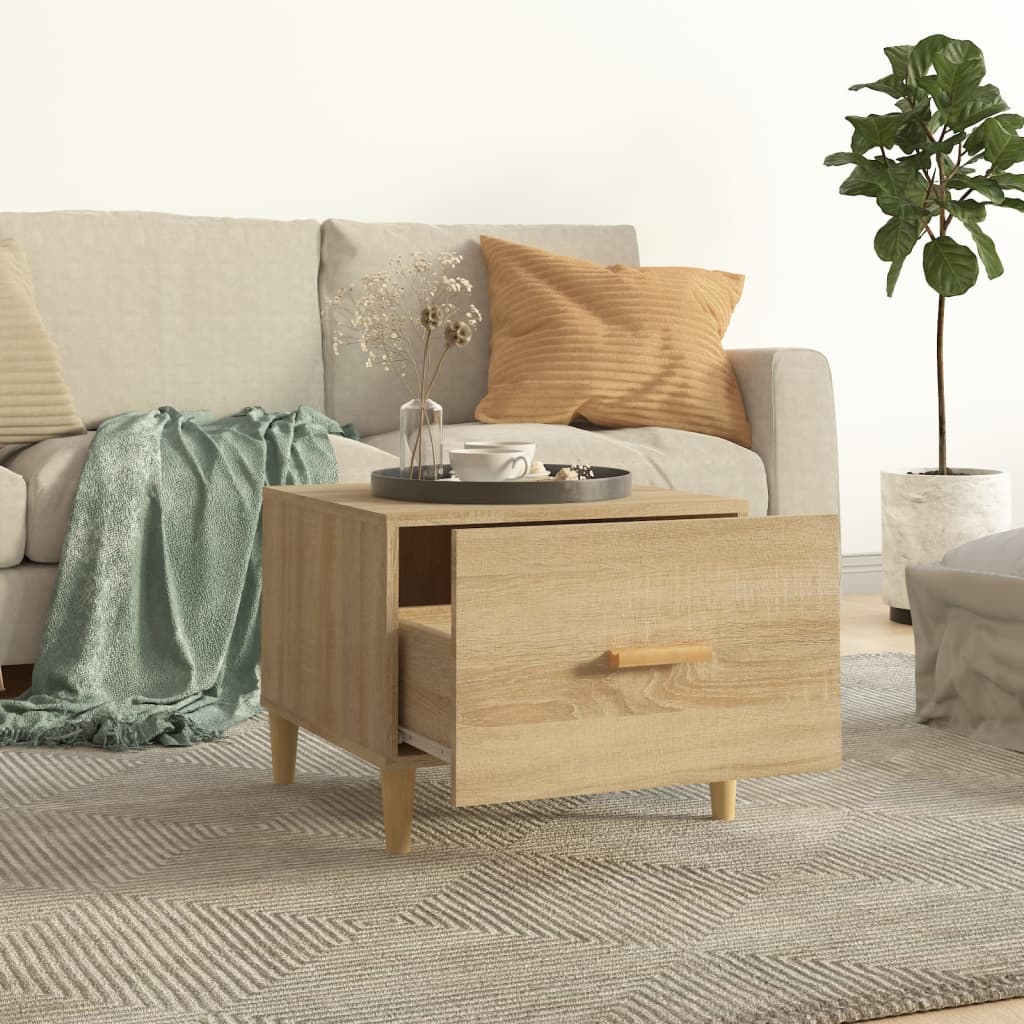 Tavolini Salotto 2pz Rovere Sonoma 50x50x40cm Legno Multistrato | homemem39