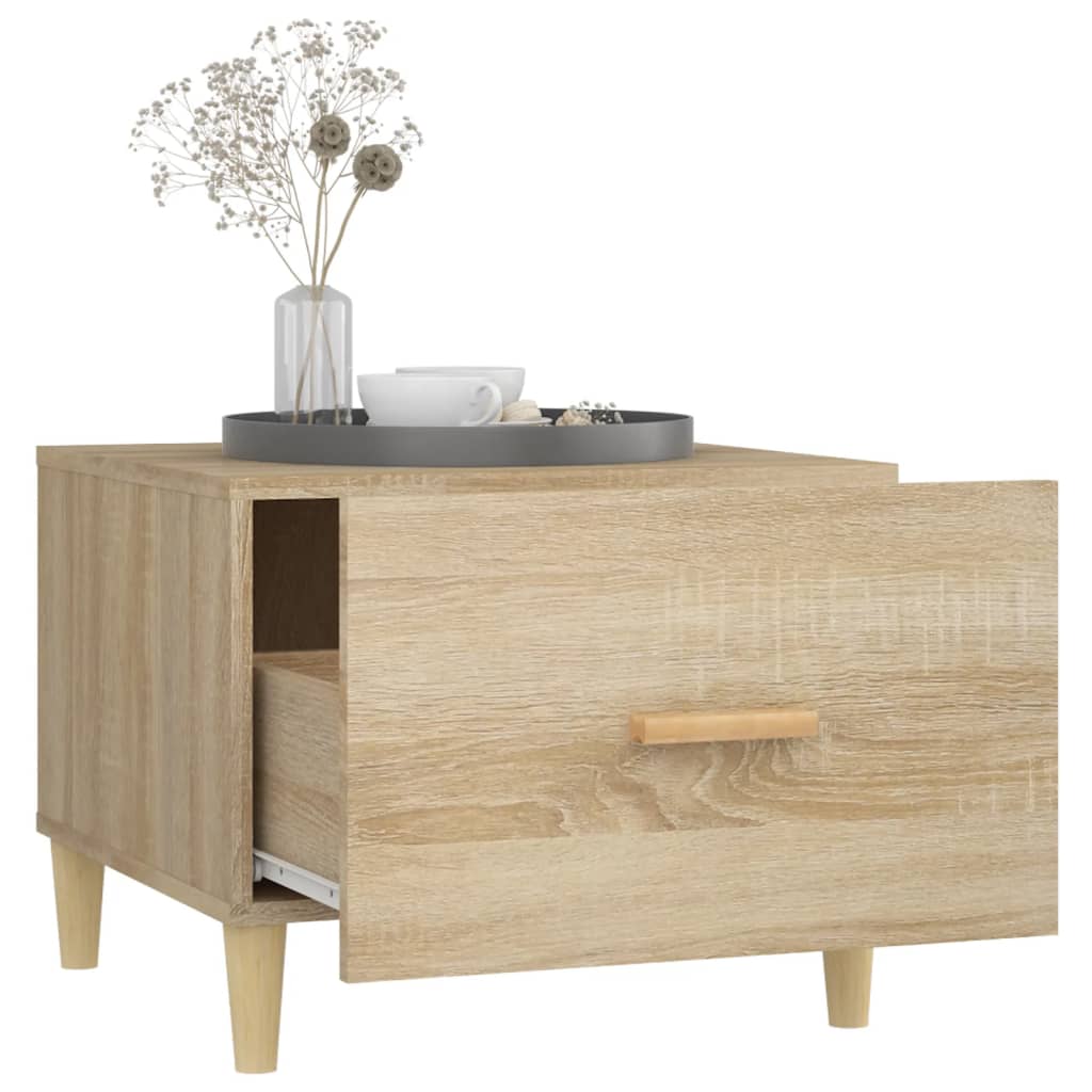 Tavolini Salotto 2pz Rovere Sonoma 50x50x40cm Legno Multistrato | homemem39