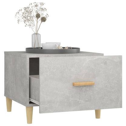 Tavolino Salotto Grigio Cemento 50x50x40 cm Legno Multistrato | homemem39
