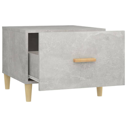 Tavolino Salotto Grigio Cemento 50x50x40 cm Legno Multistrato | homemem39