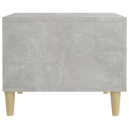Tavolino Salotto Grigio Cemento 50x50x40 cm Legno Multistrato | homemem39