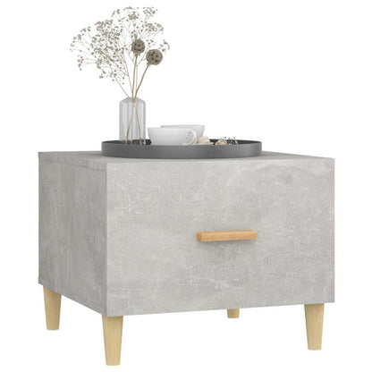 Tavolini Salotto 2pz Grigio Cemento 50x50x40 Legno Multistrato