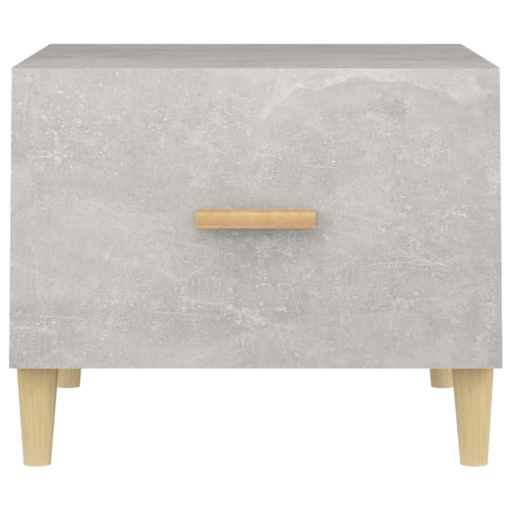 Tavolini Salotto 2pz Grigio Cemento 50x50x40 Legno Multistrato