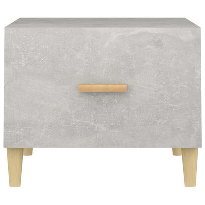 Tavolini Salotto 2pz Grigio Cemento 50x50x40 Legno Multistrato