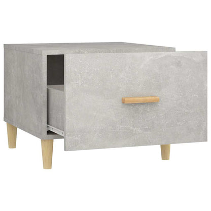 Tavolini Salotto 2pz Grigio Cemento 50x50x40 Legno Multistrato