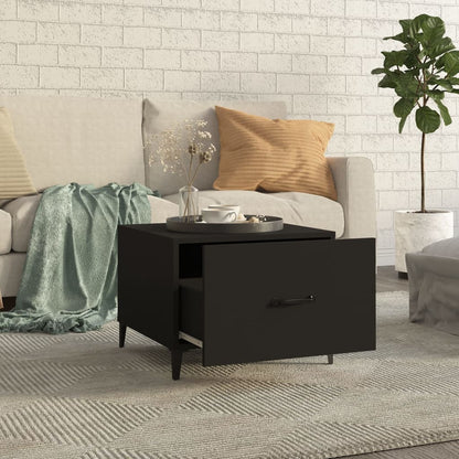 Tavolini da Salotto Gambe in Metallo 2 pz Neri 50x50x40 cm | homemem39
