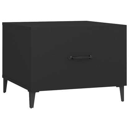 Tavolini da Salotto Gambe in Metallo 2 pz Neri 50x50x40 cm | homemem39
