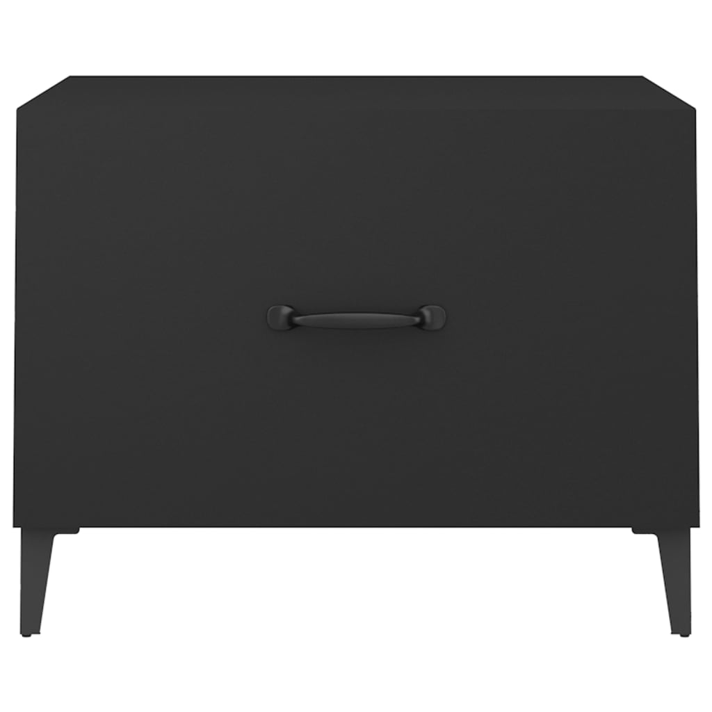 Tavolini da Salotto Gambe in Metallo 2 pz Neri 50x50x40 cm | homemem39
