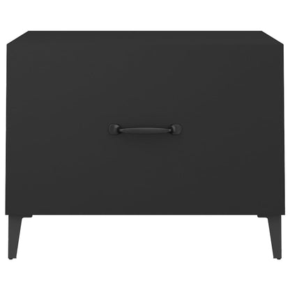 Tavolini da Salotto Gambe in Metallo 2 pz Neri 50x50x40 cm | homemem39