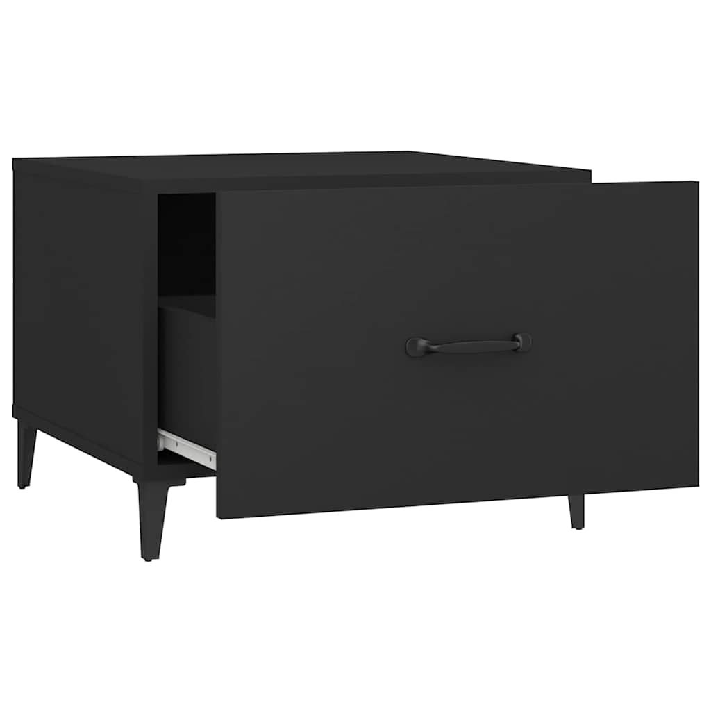 Tavolini da Salotto Gambe in Metallo 2 pz Neri 50x50x40 cm