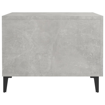 Tavolino da Salotto Gambe in Metallo Grigio Cemento 50x50x40 cm | homemem39