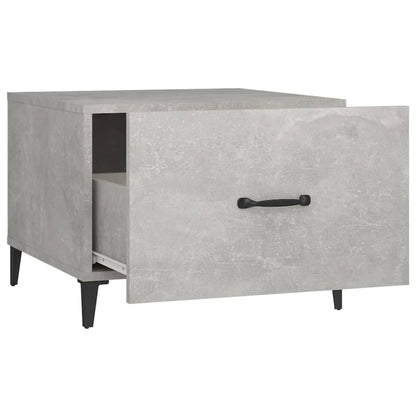 Tavolino da Salotto Gambe in Metallo Grigio Cemento 50x50x40 cm | homemem39