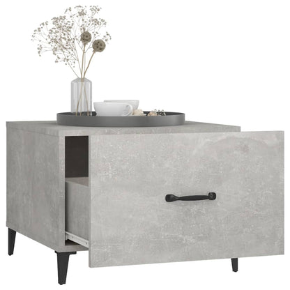 Tavolini Salotto Gambe in Metallo 2pz Grigio Cemento 50x50x40cm | homemem39