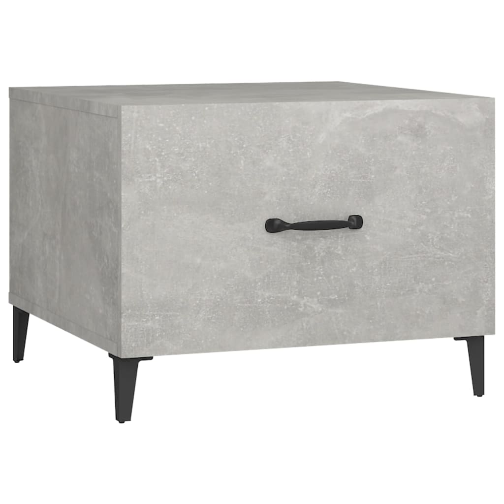 Tavolini Salotto Gambe in Metallo 2pz Grigio Cemento 50x50x40cm | homemem39