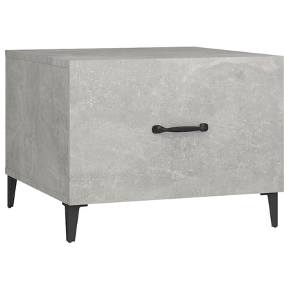 Tavolini Salotto Gambe in Metallo 2pz Grigio Cemento 50x50x40cm | homemem39