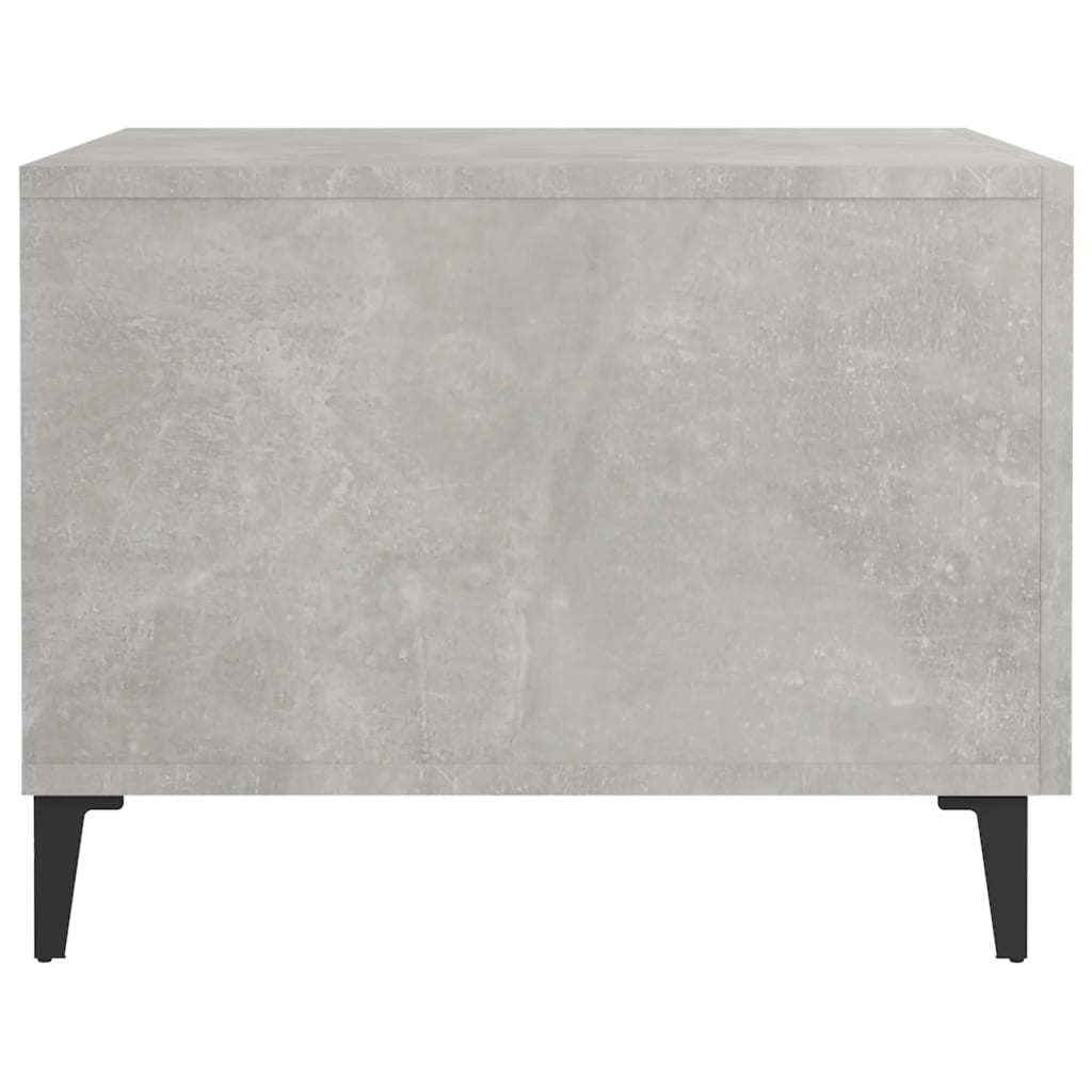 Tavolini Salotto Gambe in Metallo 2pz Grigio Cemento 50x50x40cm | homemem39