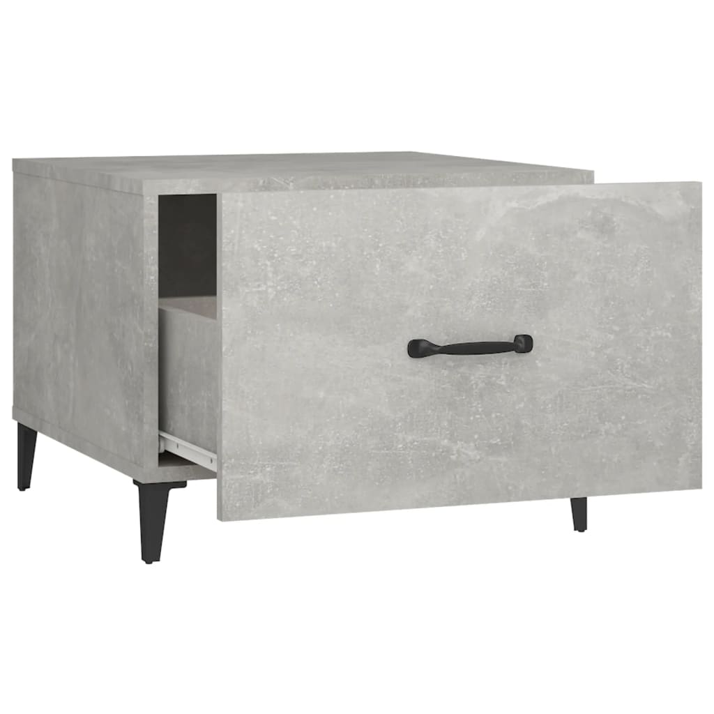 Tavolini Salotto Gambe in Metallo 2pz Grigio Cemento 50x50x40cm | homemem39