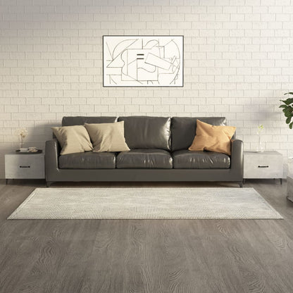 Tavolini Salotto Gambe in Metallo 2pz Grigio Cemento 50x50x40cm | homemem39