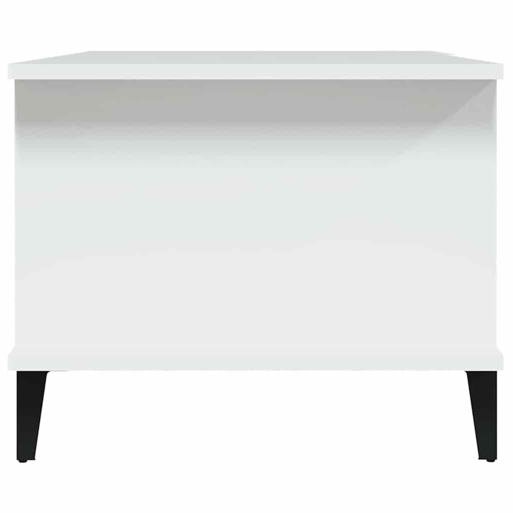Tavolino da Salotto Bianco 90x50x40 cm in Legno Multistrato