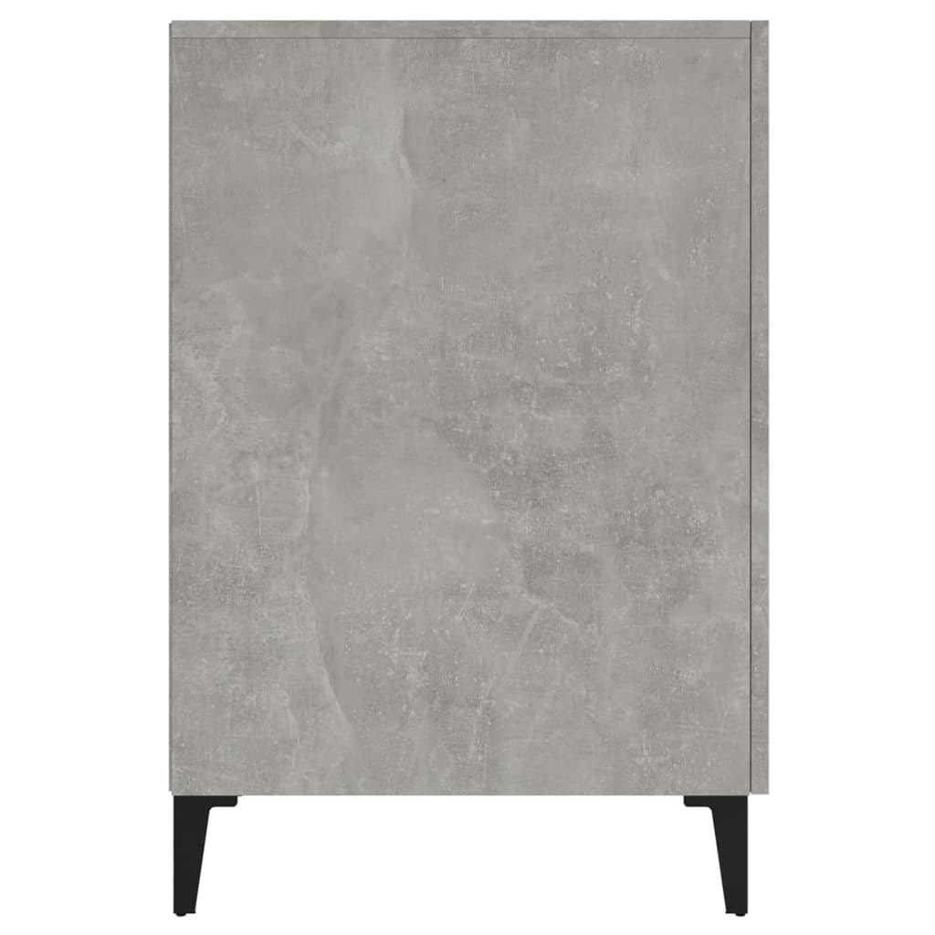 Scrivania Grigio Cemento 140x50x75 cm in Legno Multistrato - homemem39
