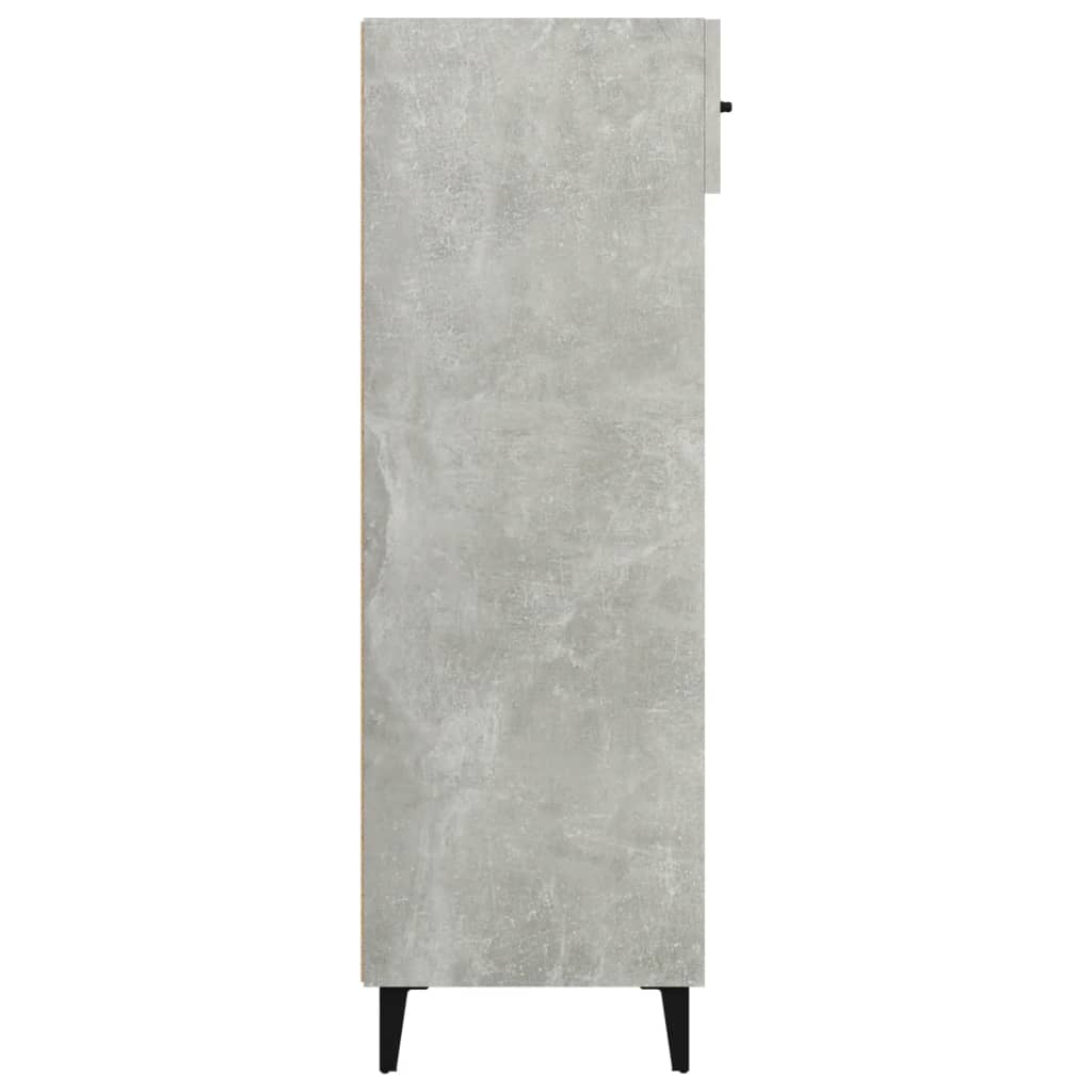 Scarpiera Grigio Cemento 60x35x105 cm in Legno Multistrato - homemem39