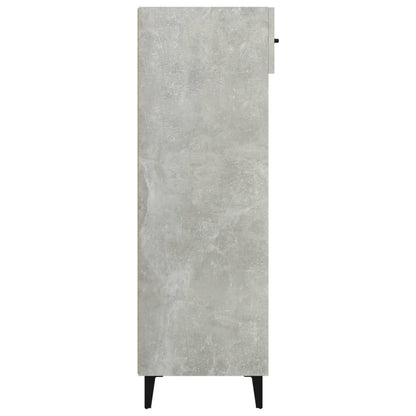 Scarpiera Grigio Cemento 60x35x105 cm in Legno Multistrato - homemem39