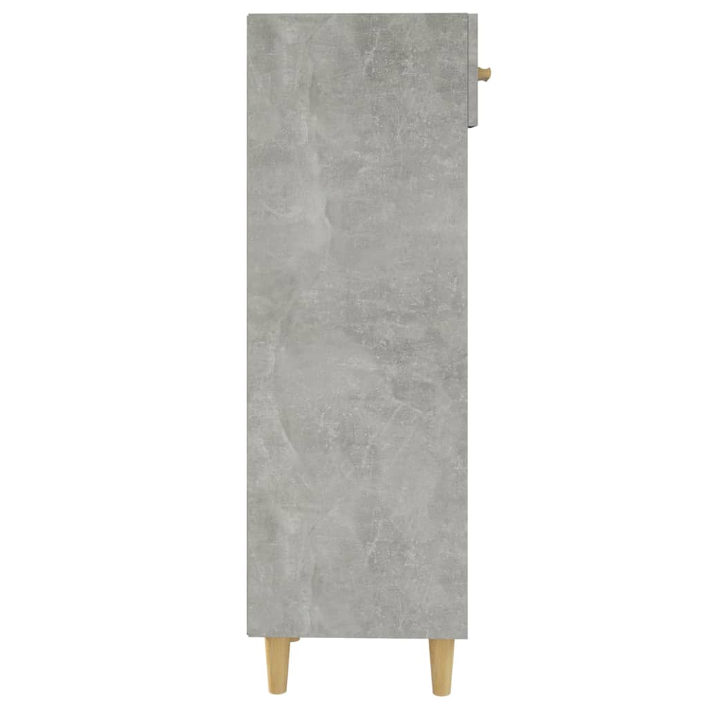 Scarpiera Grigio Cemento 30x35x105 cm in Legno Multistrato - homemem39