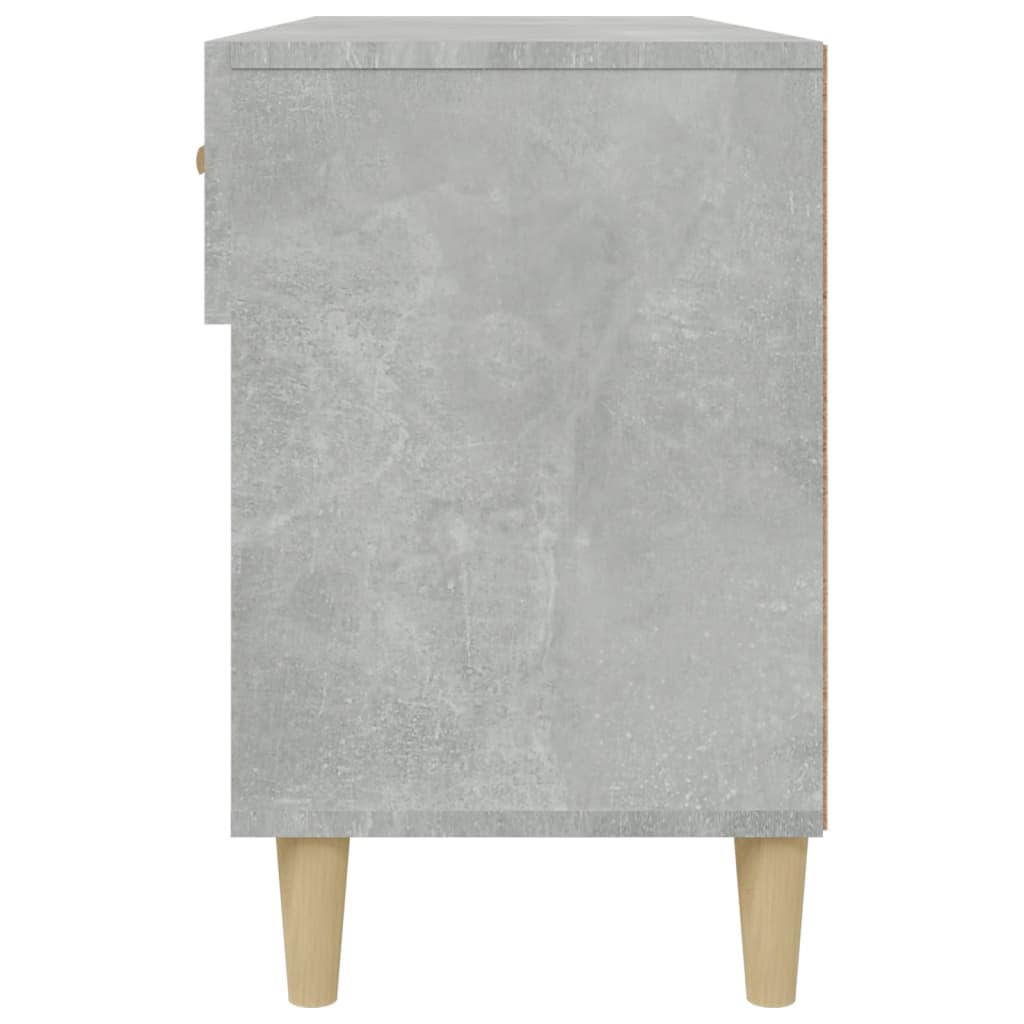 Scarpiera Grigio Cemento 102x35x55 cm in Legno Multistrato - homemem39