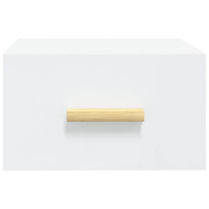 Comodino a Muro Bianco 35x35x20 cm - homemem39