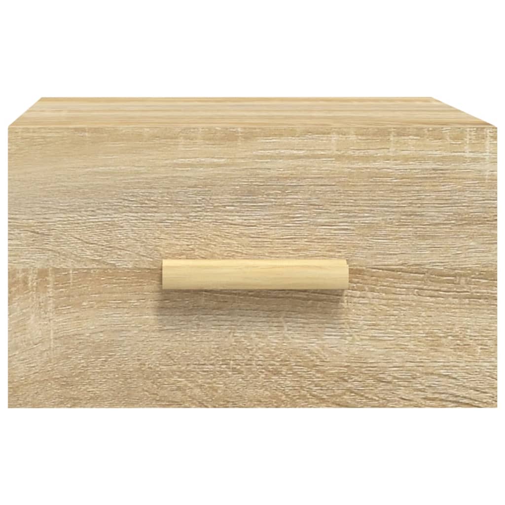Comodini a Muro 2 pz Rovere Sonoma 35x35x20 cm - homemem39