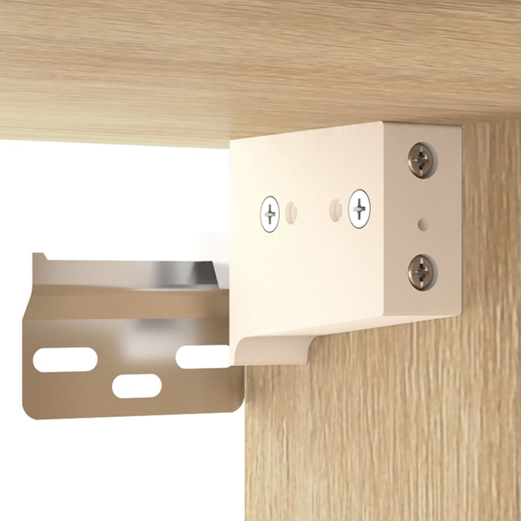 Comodini a Muro 2 pz Rovere Sonoma 35x35x20 cm - homemem39