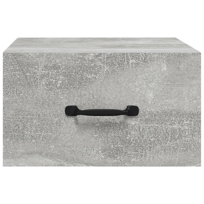 Comodino a Muro Grigio Cemento 35x35x20 cm - homemem39