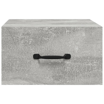 Comodini a Muro 2 pz Grigio Cemento 35x35x20 cm - homemem39