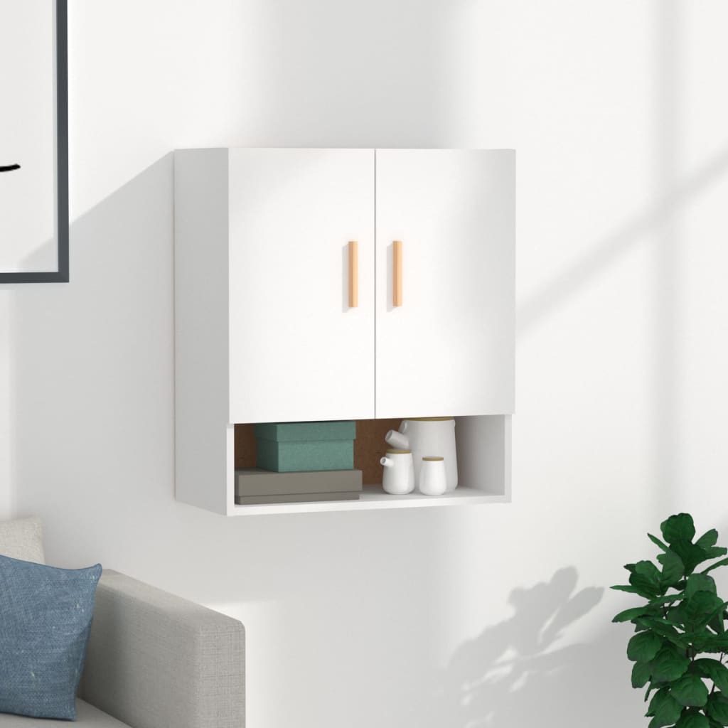 Armadietto a Muro Bianco 60x31x70 cm in Legno Multistrato | homemem39