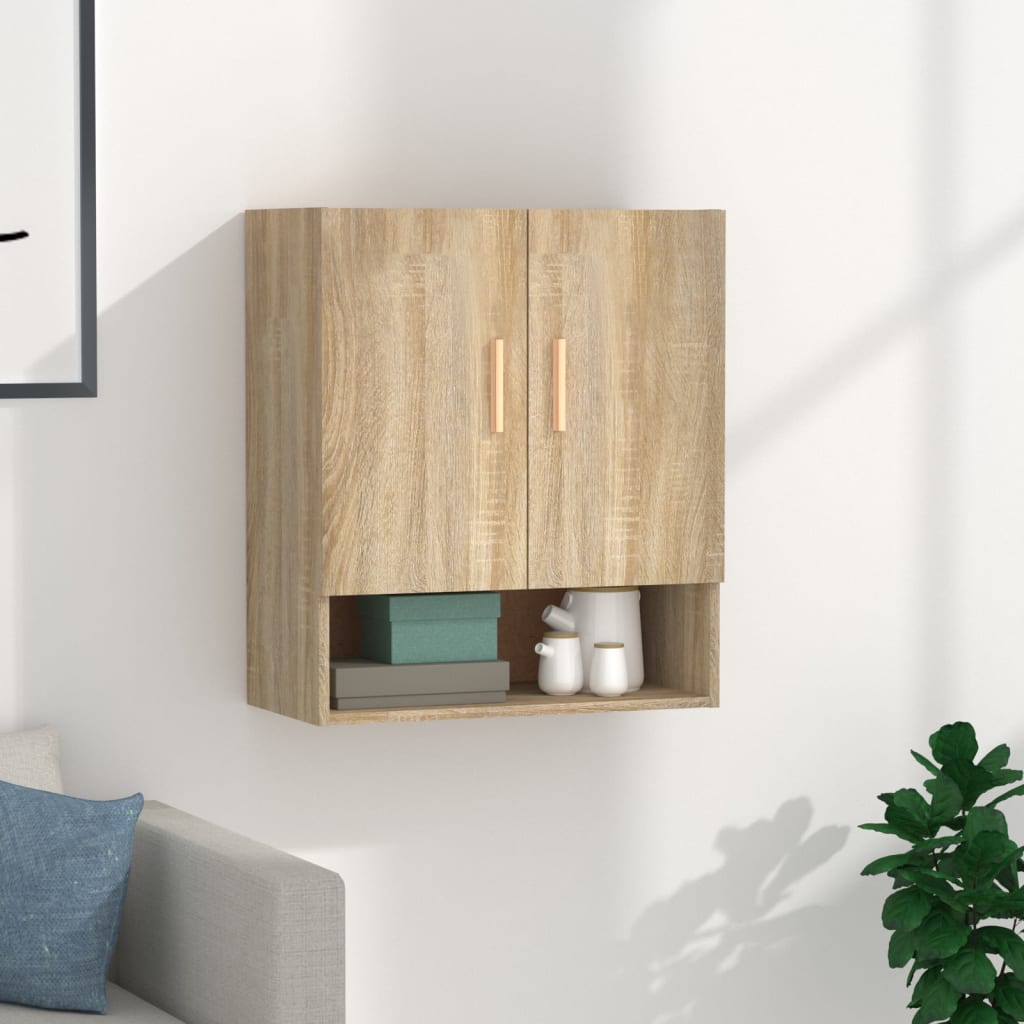 Armadietto a Muro Rovere Sonoma 60x31x70 cm Legno Multistrato | homemem39
