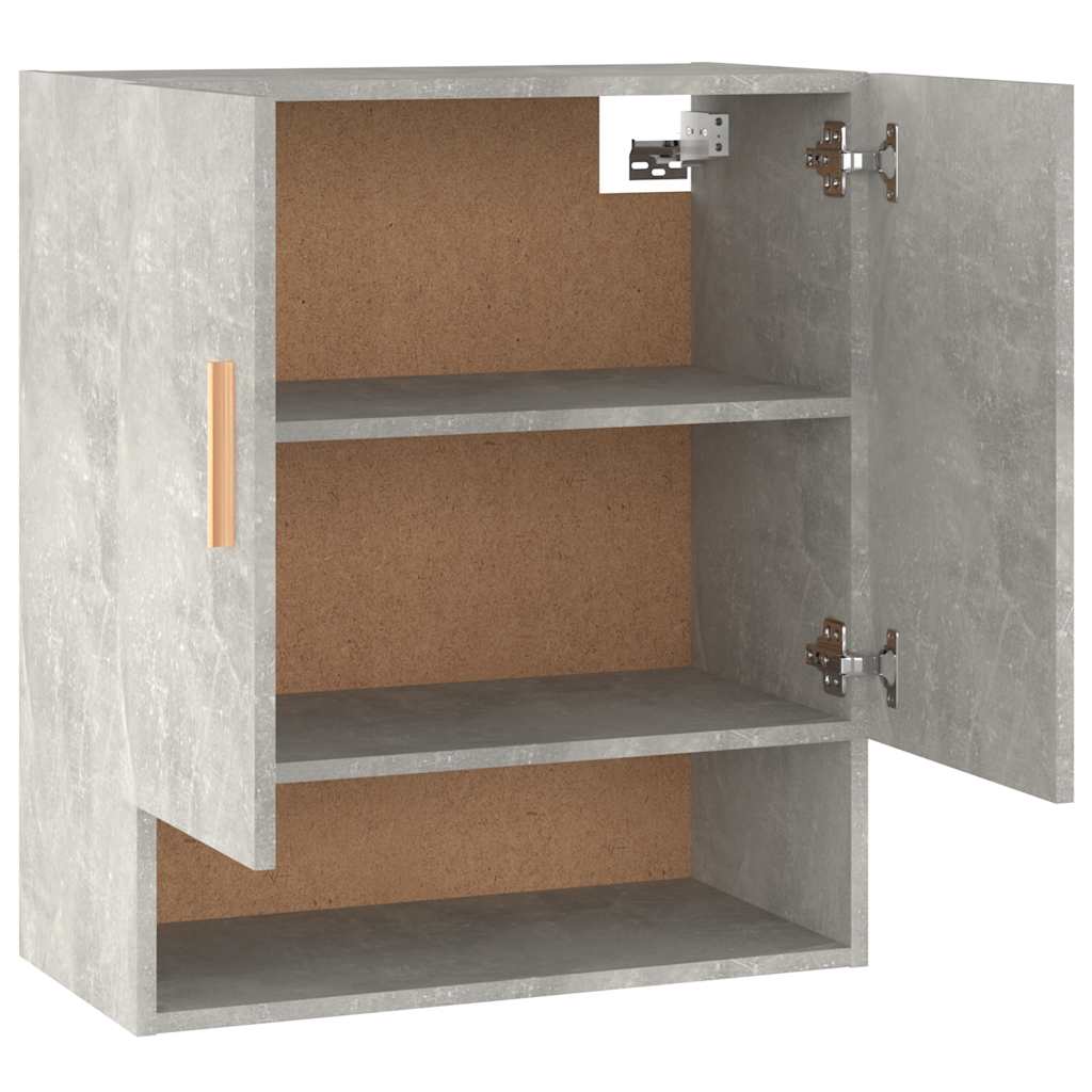 Armadietto a Muro Grigio Cemento 60x31x70 cm Legno Multistrato | homemem39