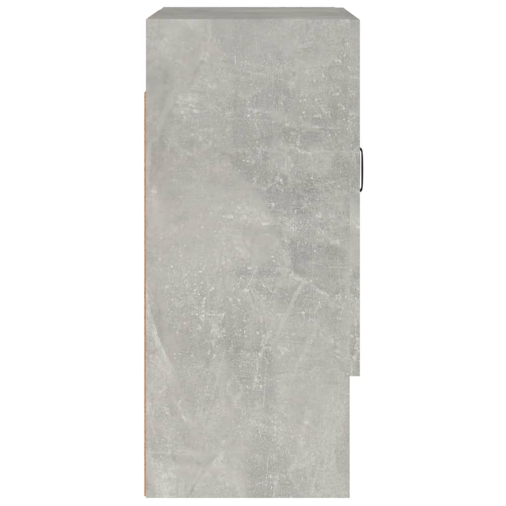 Armadietto a Muro Grigio Cemento 60x31x70 cm Legno Multistrato