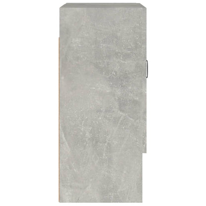 Armadietto a Muro Grigio Cemento 60x31x70 cm Legno Multistrato