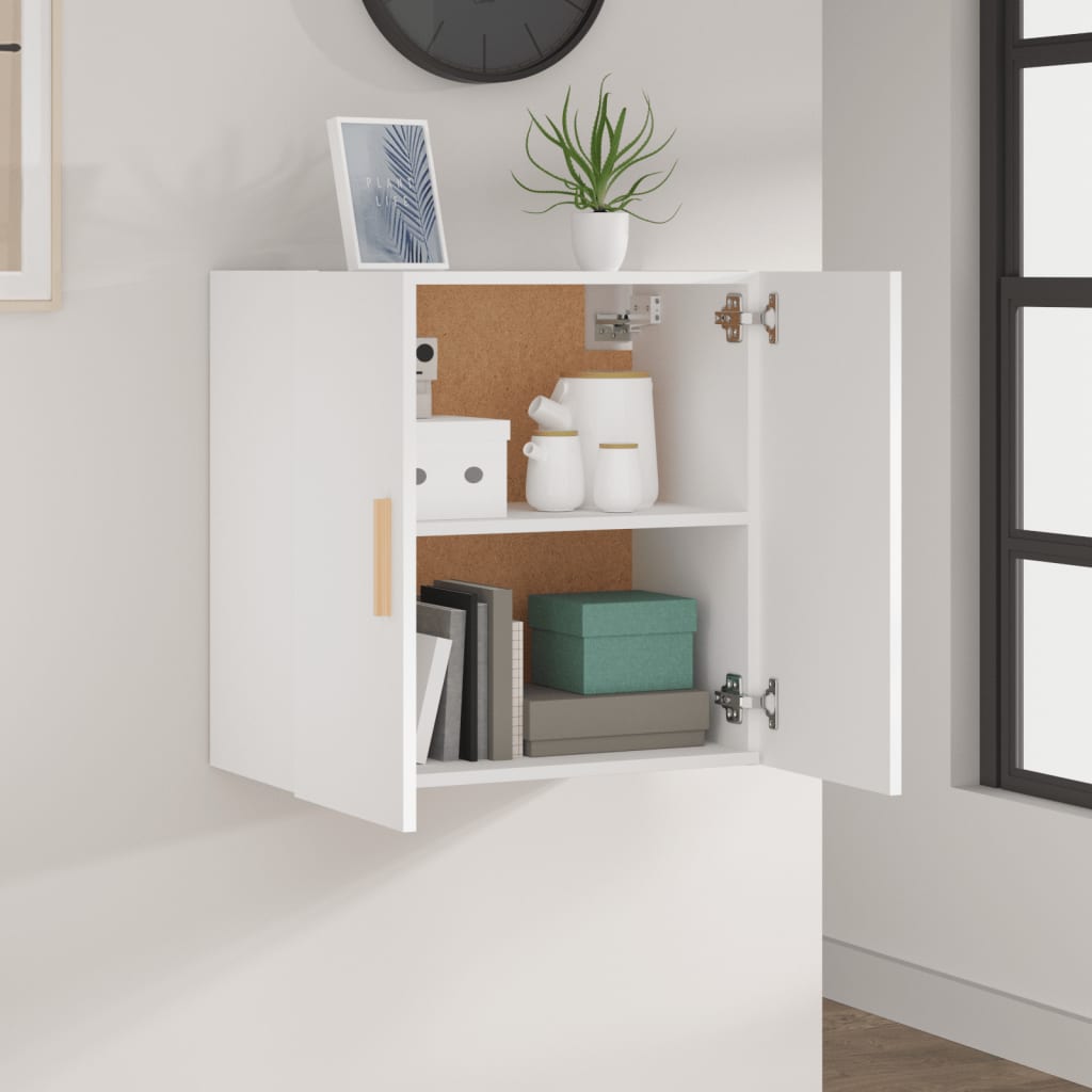Armadietto a Muro Bianco 60x30x60 cm in Legno Multistrato | homemem39