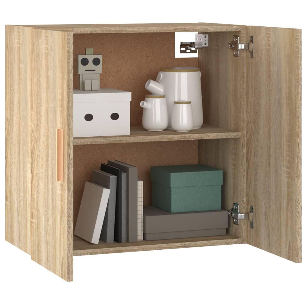 Armadietto a Muro Rovere Sonoma 60x30x60 cm Legno Multistrato