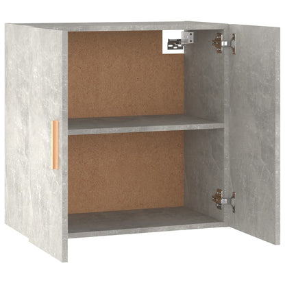 Armadietto a Muro Grigio Cemento 60x30x60 cm Legno Multistrato