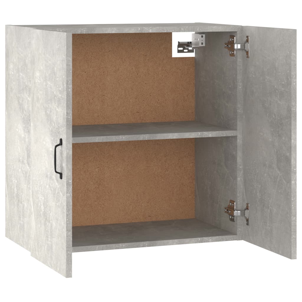 Armadietto a Muro Grigio Cemento 60x31x60 cm Legno Multistrato | homemem39