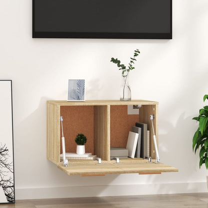 Mobile a Parete Rovere Sonoma 60x36,5x35 cm Legno Multistrato