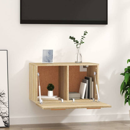Mobile a Parete Rovere Sonoma 60x36,5x35 cm Legno Multistrato