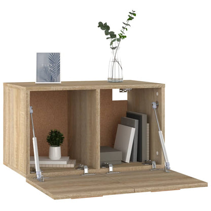 Mobile a Parete Rovere Sonoma 60x36,5x35 cm Legno Multistrato